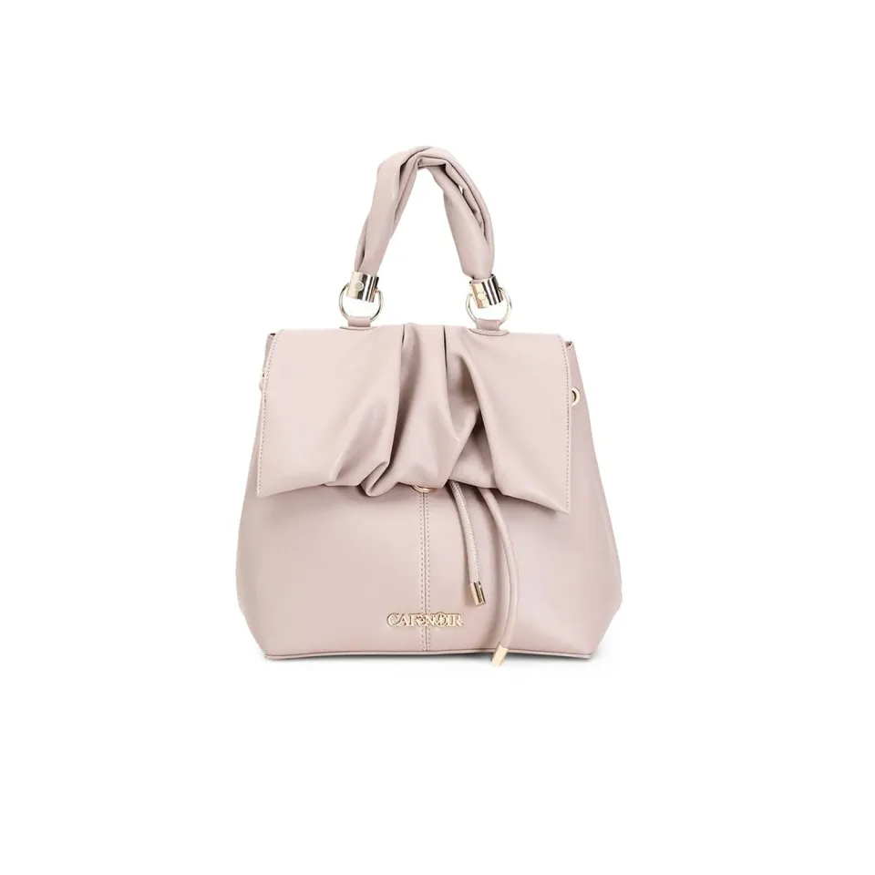CafèNoir Zaino Pieghe Morbide Beige semirigido