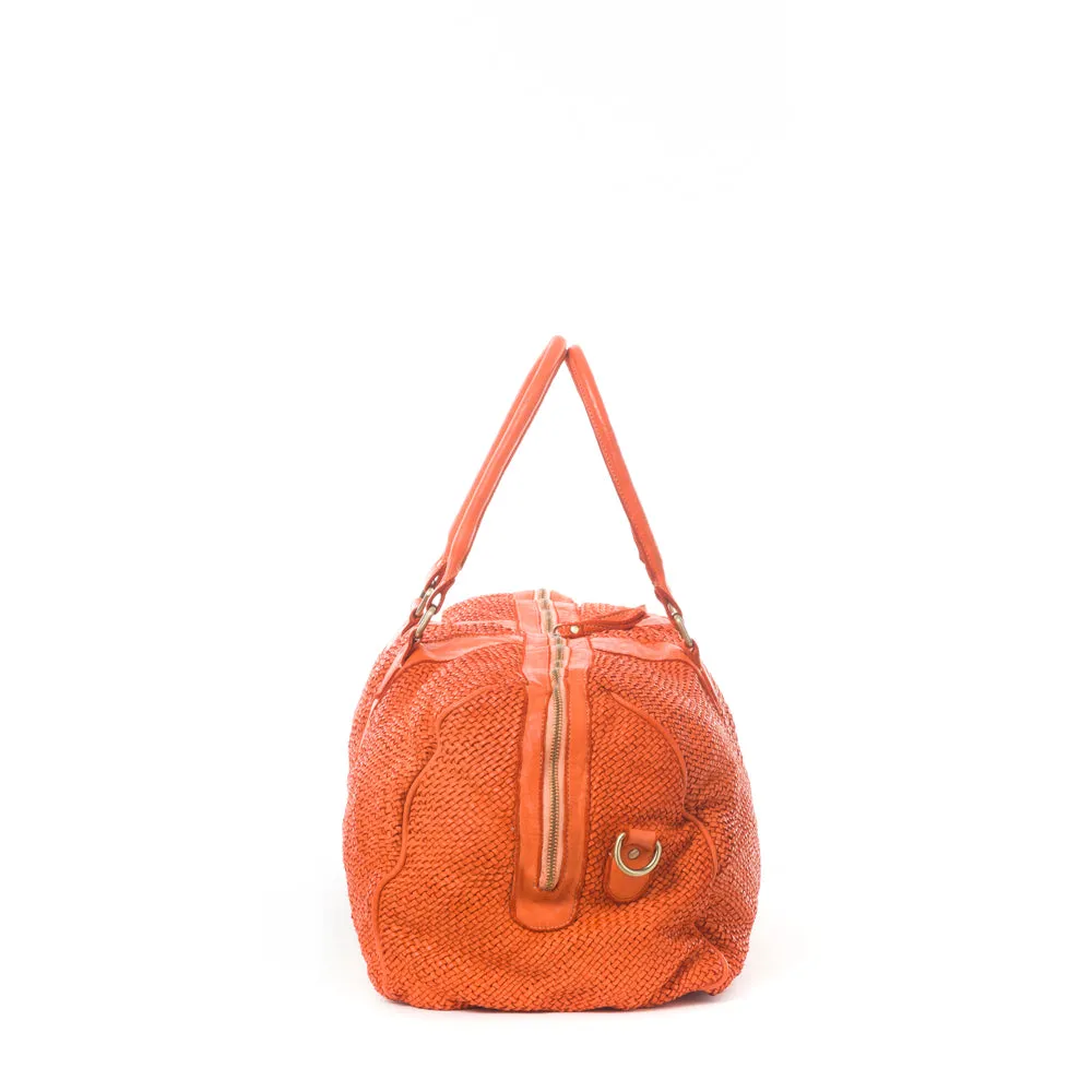 La Via Firenze 5264 Travelling borsa viaggio pelle intrecciata