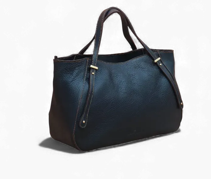 Aigin Milano Everyday Bag borsa pelle blu spalla