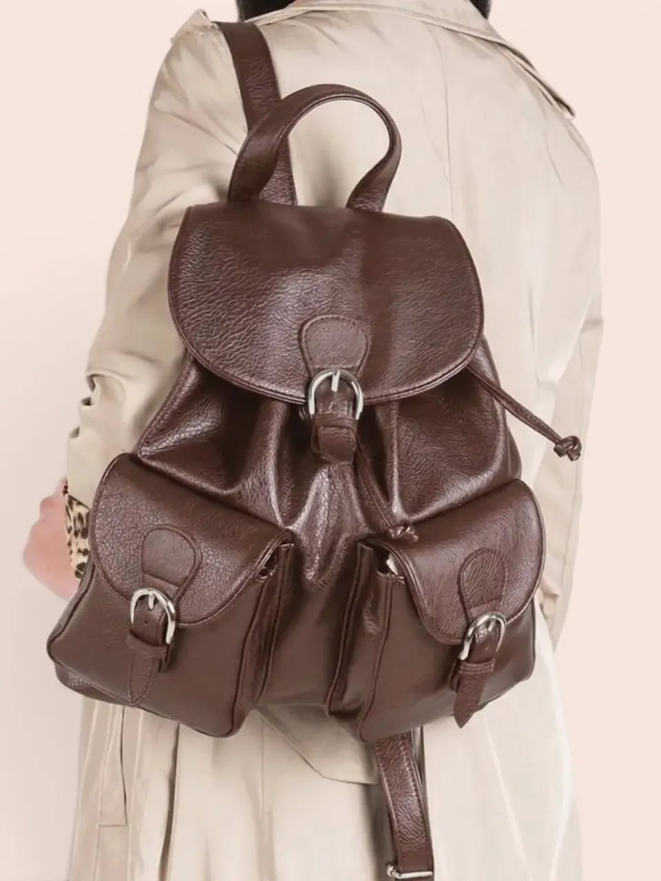 Figus Zaino 2T Grande zaino pelle marrone cioccolato