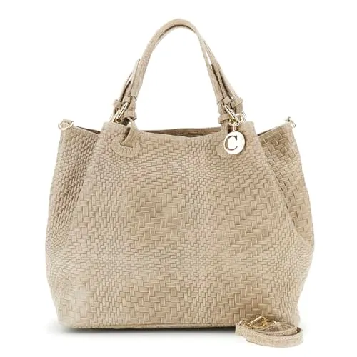 CafèNoir Tote Pelle Stampa Intreccio Charm Tracolla