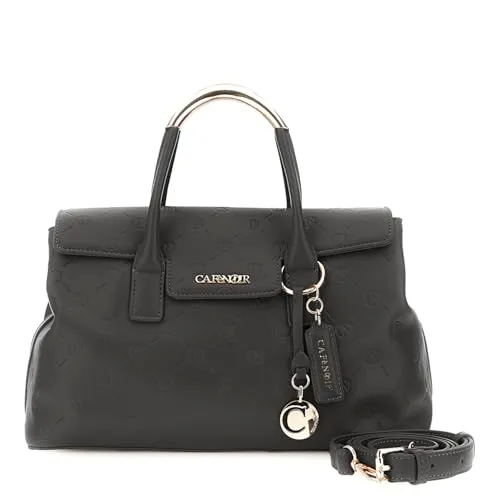 CafèNoir Borsa Pattina Manici Tubolari Spalla Nera