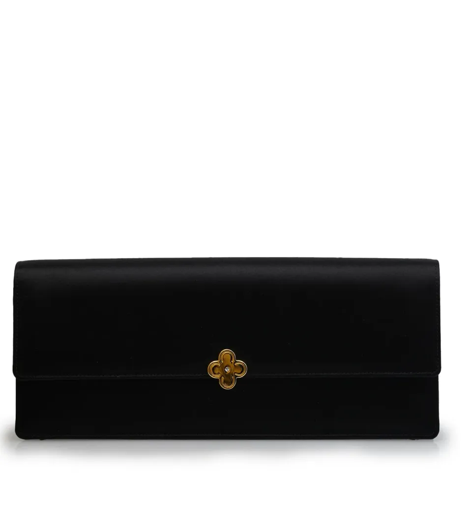 Cardinal Milano Time 22 pochette seta nera