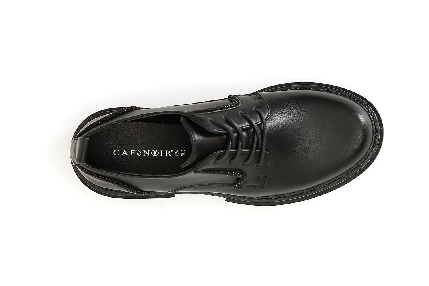 CafèNoir Derby Donna Similpelle Nero Strass 37 EU
