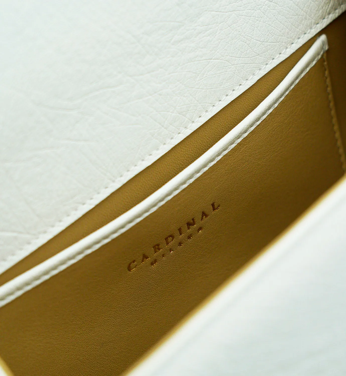 Cardinal Milano First Lady White Ostrich borsa bianca struzzo