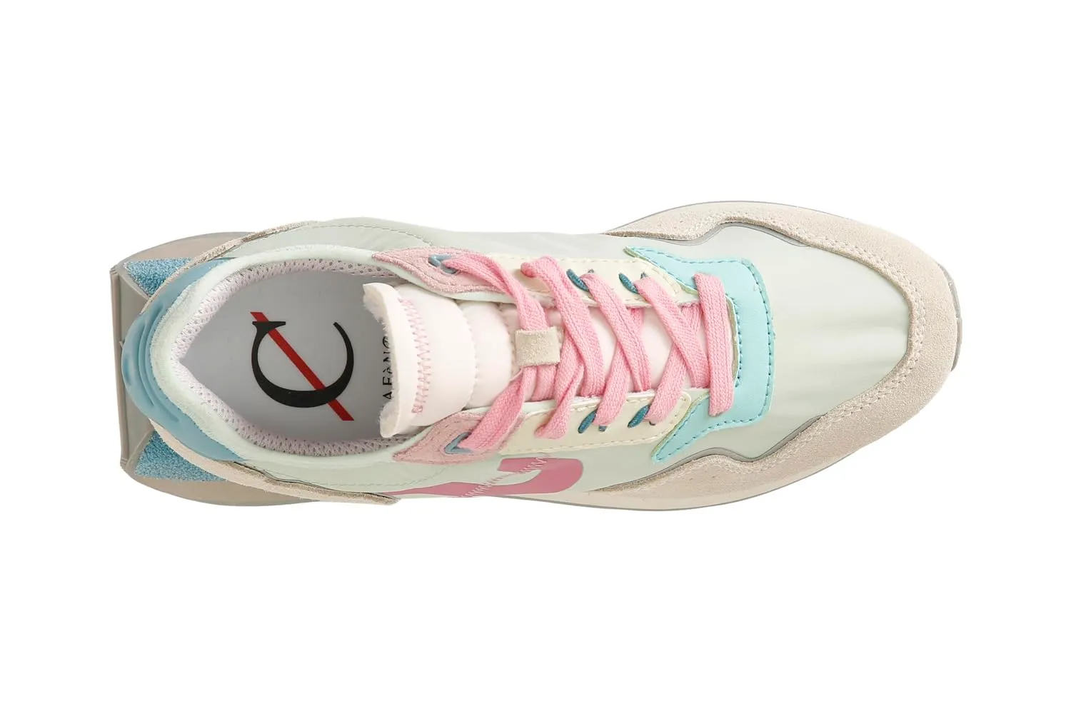 CafèNoir Running Tessuto Camoscio Donna Bianco Fuxia