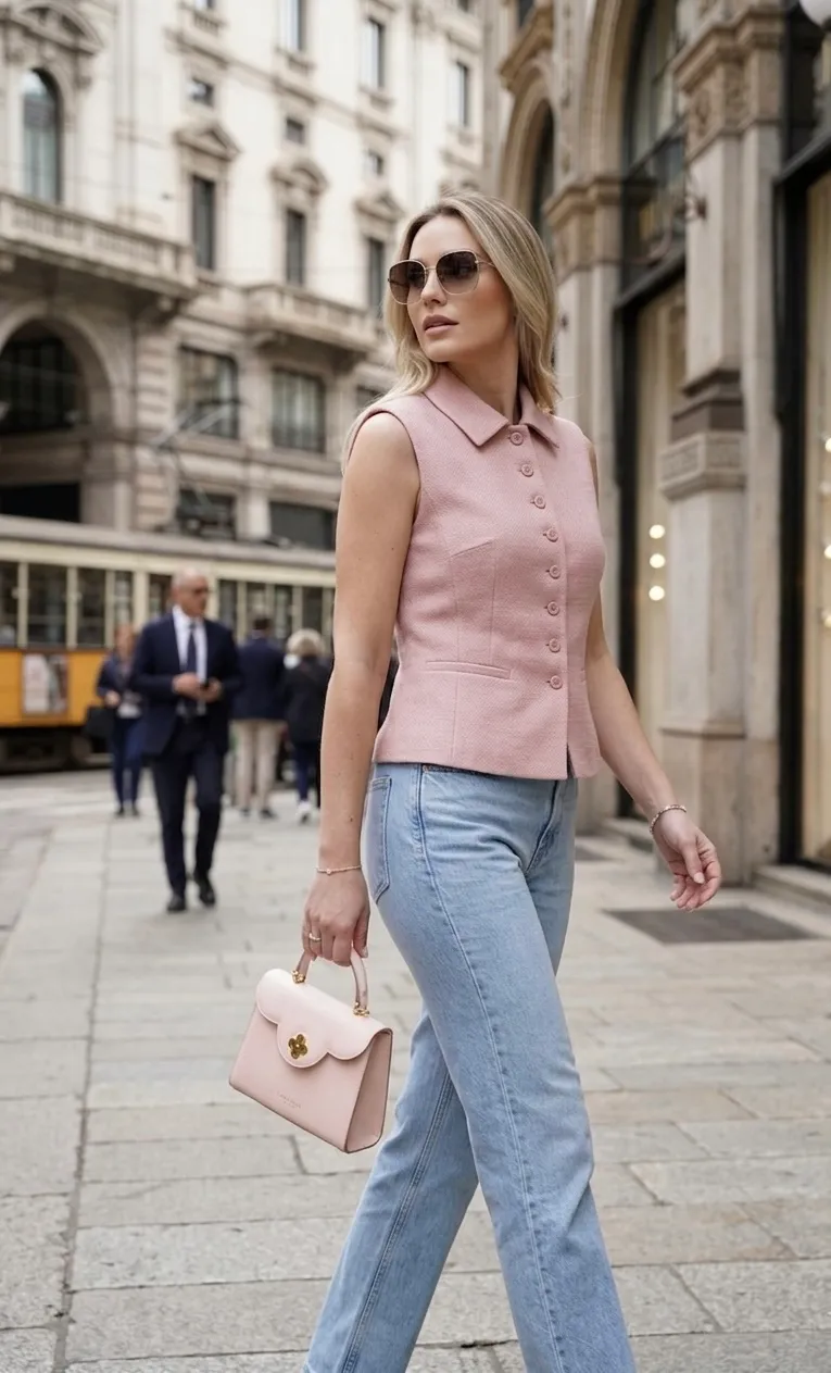 Cardinal Milano First Lady Small Pink borsa pelle rosa