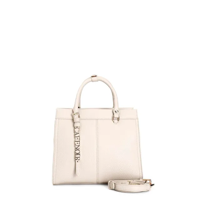 CafèNoir Bauletto borsa a mano beige tortigliata