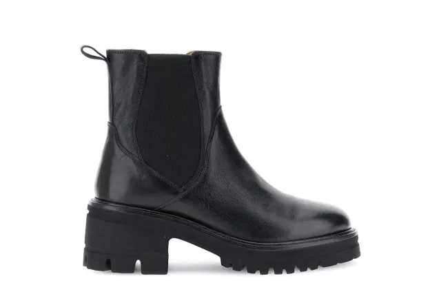 CafèNoir Tronchetti Donna Pelle Nero Elastico Taglia 39 Tacco 5,5 cm
