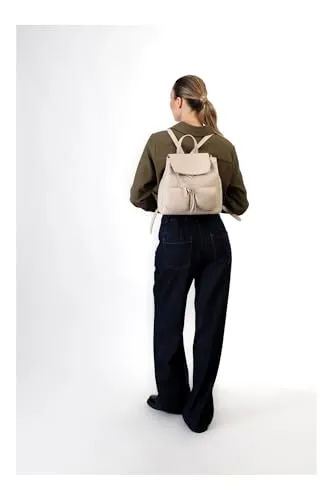 CafèNoir Zaino Donna Beige Onesize Tasche Charm Metallo