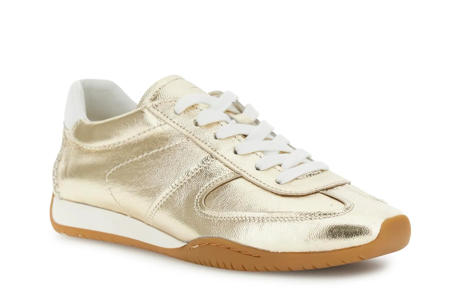 CafèNoir Running Pelle Laminata Sneakers Argento con Lacci