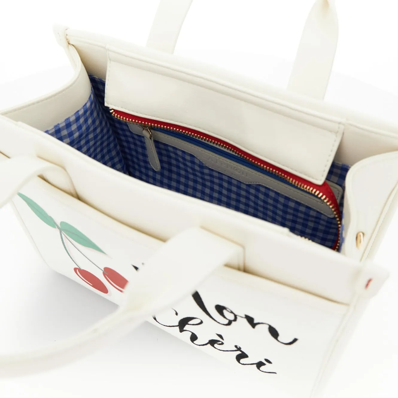 CafèNoir Tote Donna in Canvas Effetto Nappa con Ricamo