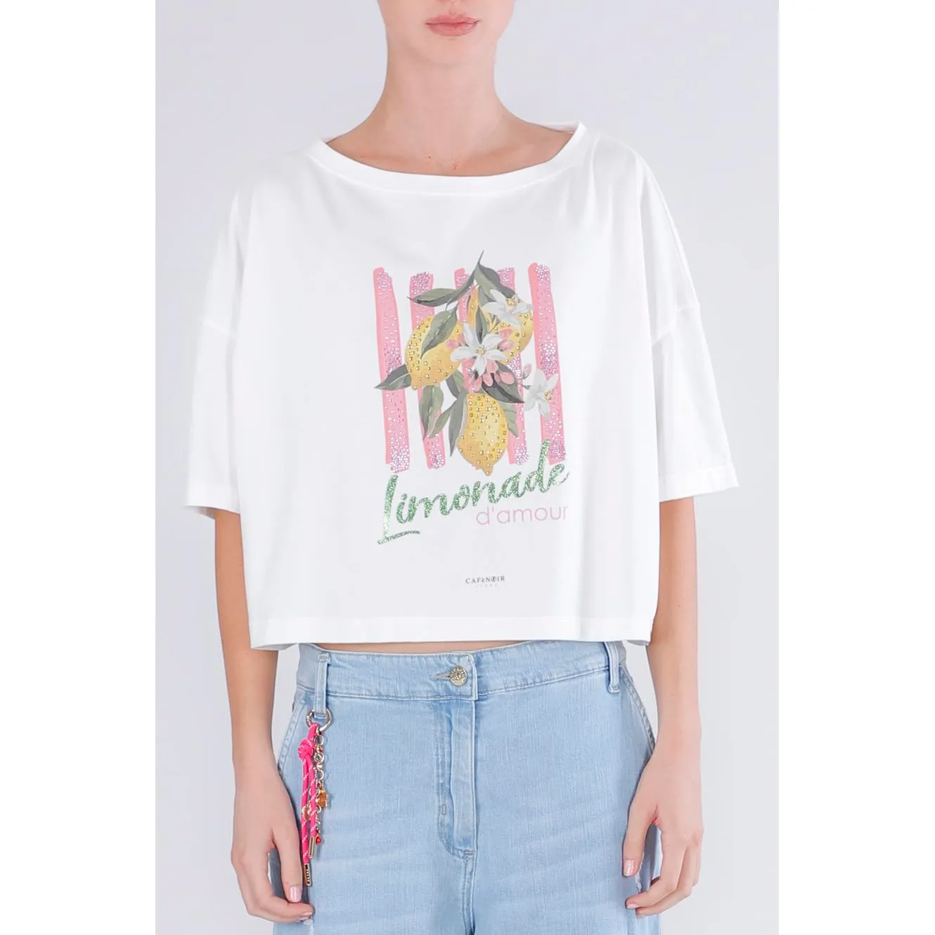 CafèNoir T-Shirt Limonade d'amour Donna off White M