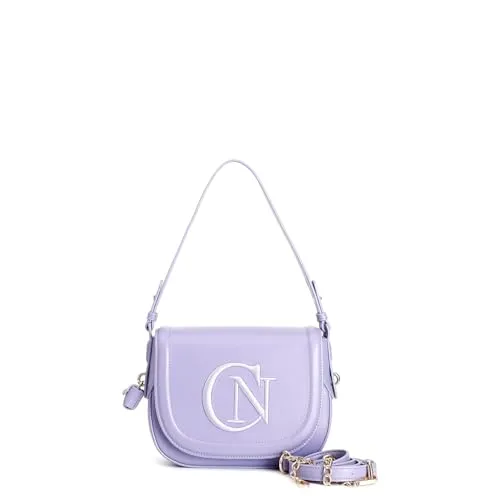 CafèNoir Tracolla Pattina Borsa Indaco Logo Lucchetto