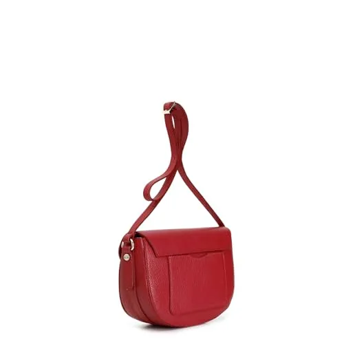 CafèNoir Borsa a Spalla Pelle Pattina Vino Donna