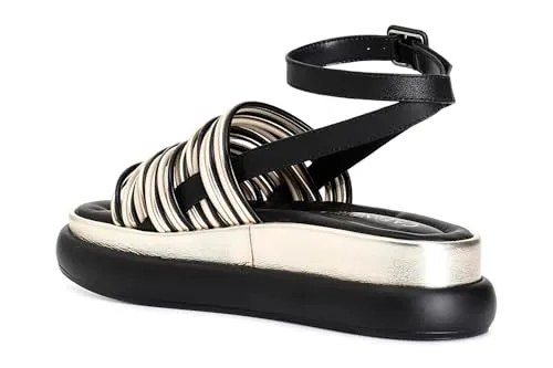 CafèNoir Sandali Donna Multilistini Multi Nero 39