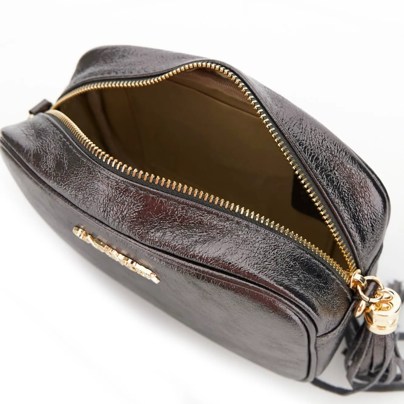 CafèNoir Borsa Camera Pelle Laminata Tracolla Nappa Donna