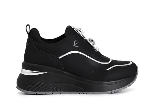 CafèNoir Sneakers Slip-on Donna Pelle Gioiello Laminato
