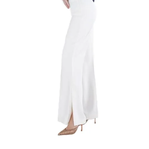 CafèNoir Pantaloni Spacco Laterale Cadi Burro 38