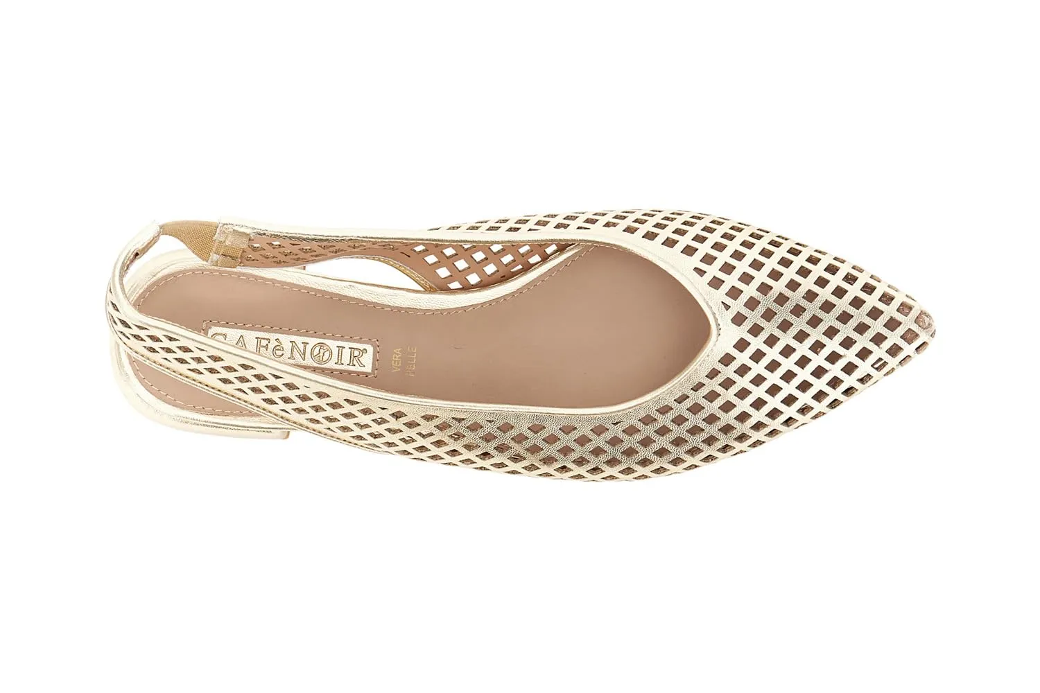 CafèNoir ballerine slingback donna traforate punta