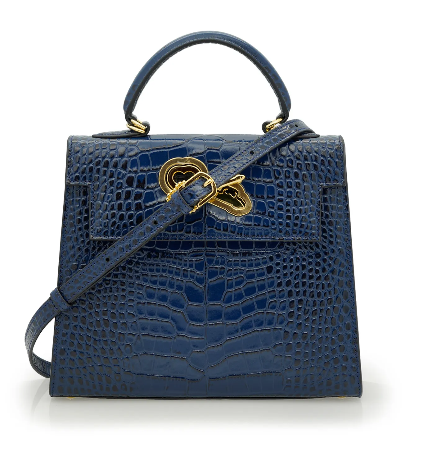 Cardinal Milano Lady Cardinal Blue Night borsa pelle stampa cocco blu