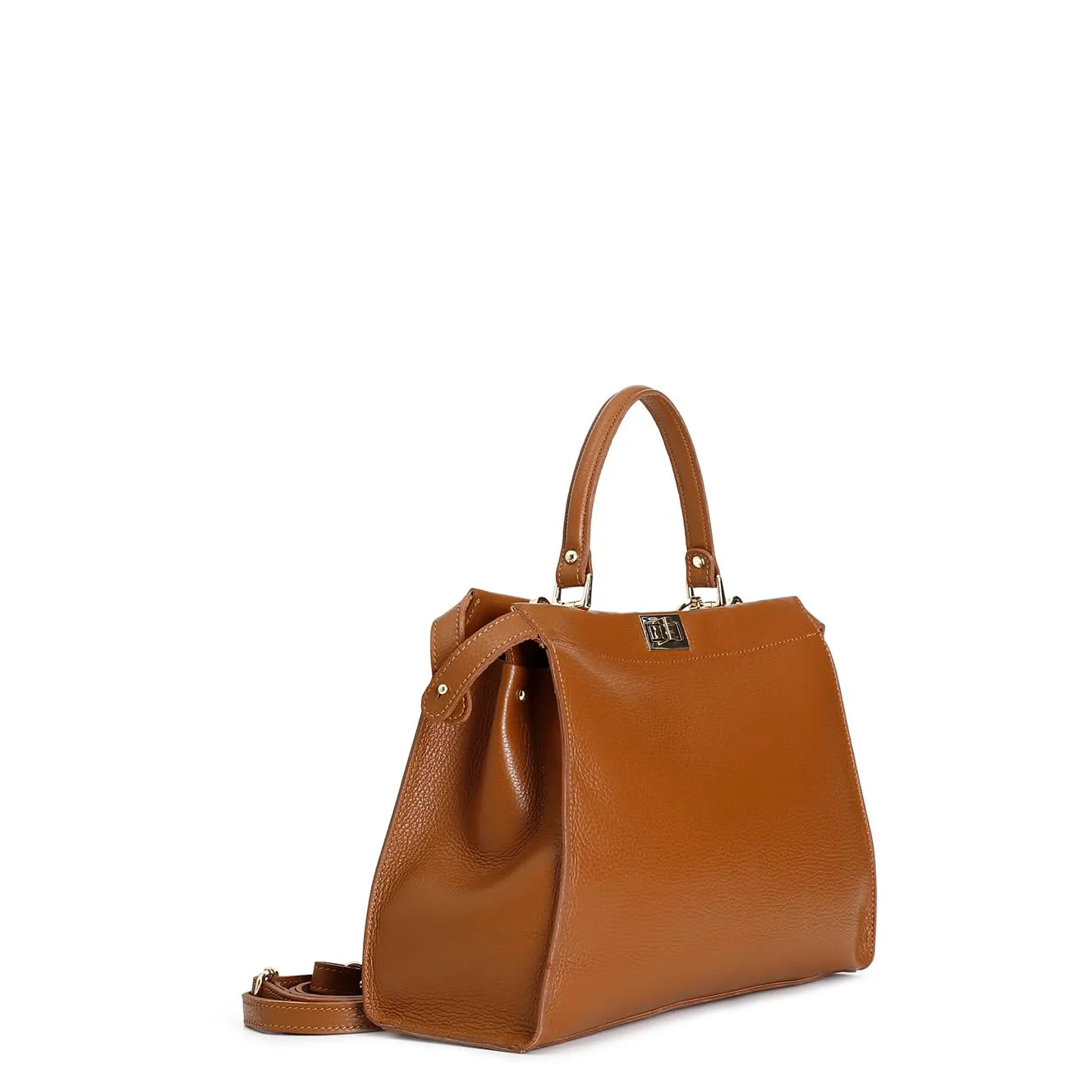 CafèNoir Borsa a Mano Cuoio Pattina Morsetto