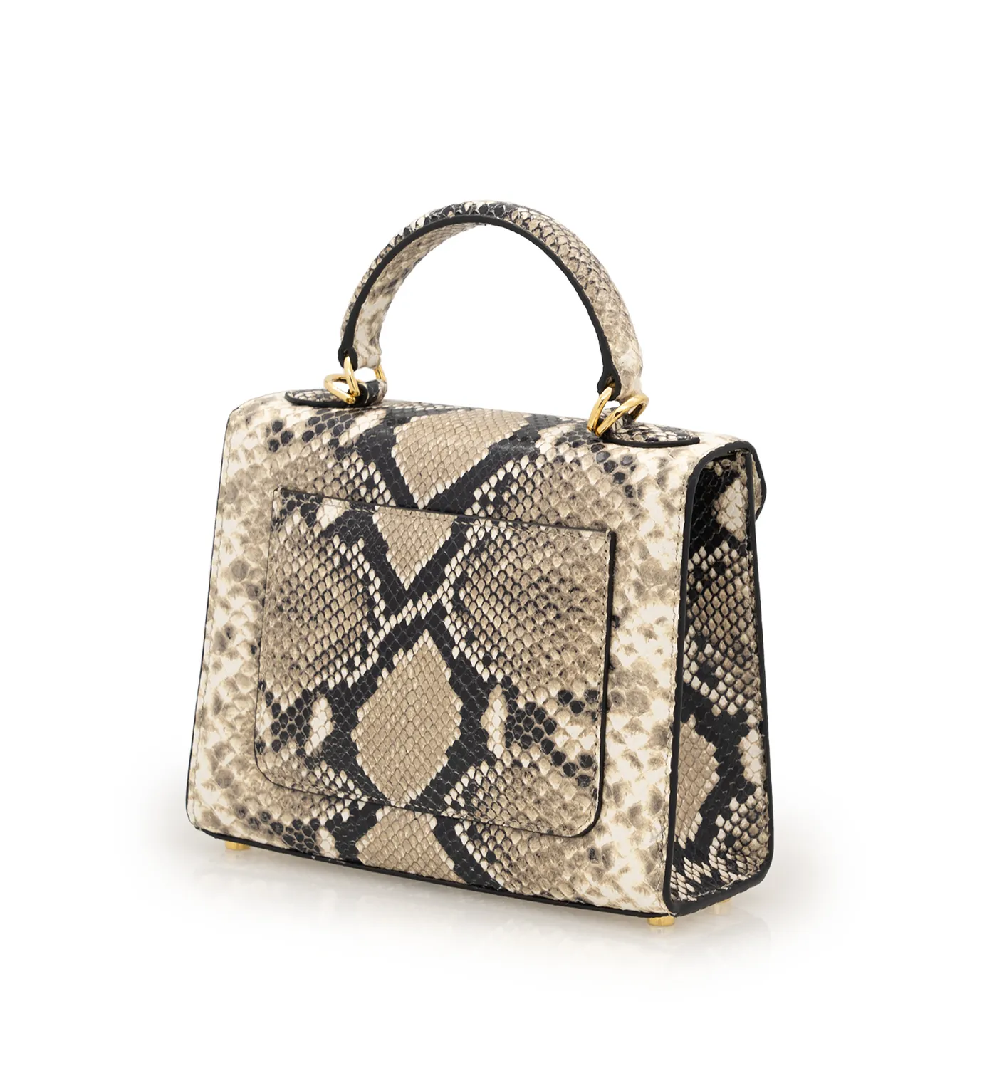 Cardinal Milano First Lady Small borsa pitone pietra vitello