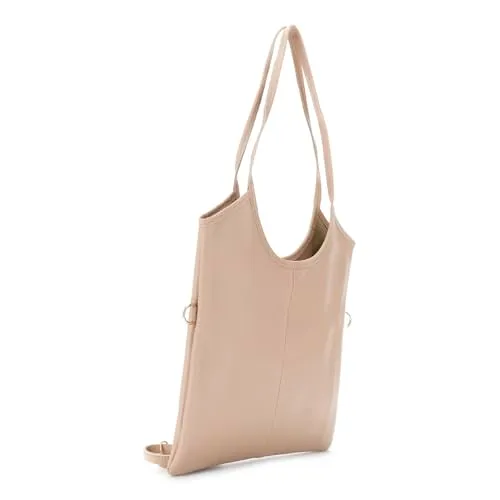 CafèNoir Shopping Bag Piatta Pelle Martellata con Tracolla