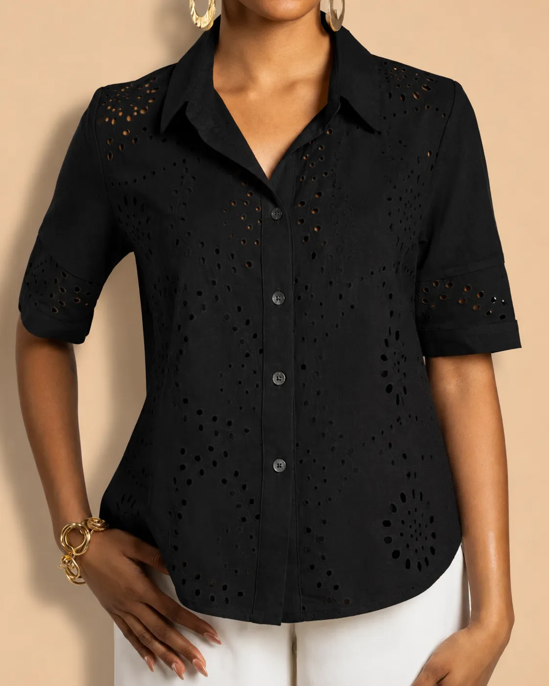 Figus Amalfi Camicia Sangallo Nero Lino Taglia 42