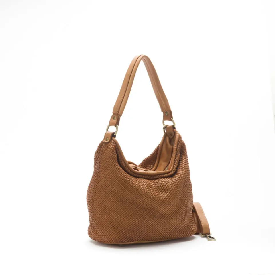 La Via Firenze Butter V144 borsa spalla pelle intrecciata