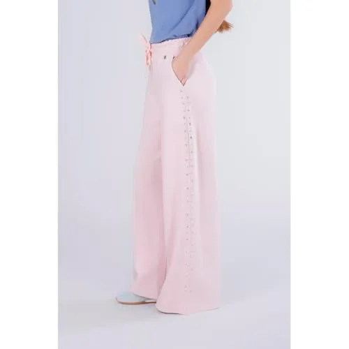 CafèNoir Pantaloni Palazzo Donna Rosa Borchie M