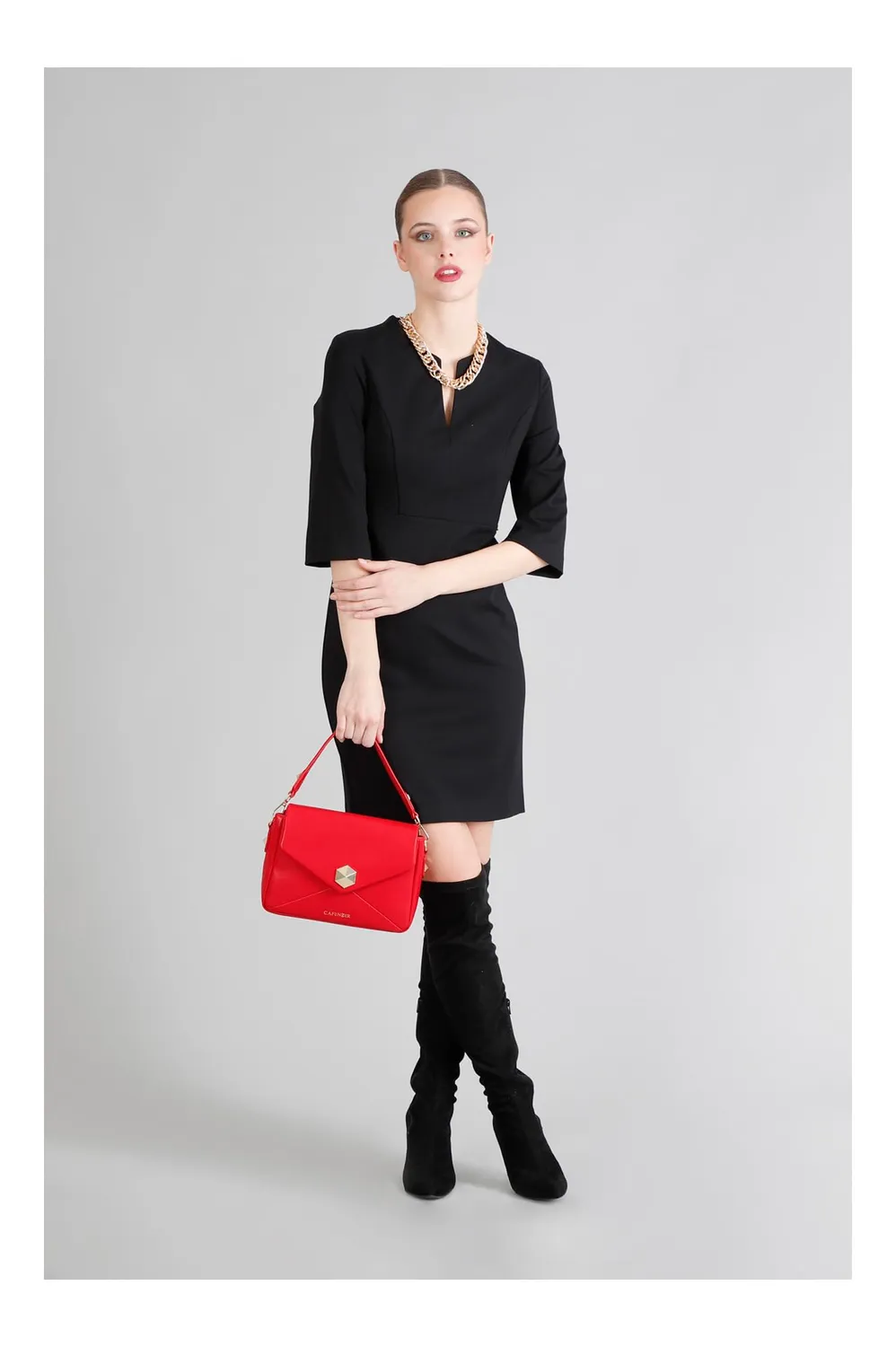 CafèNoir C3BA0503 borsa a spalla rossa trapuntata