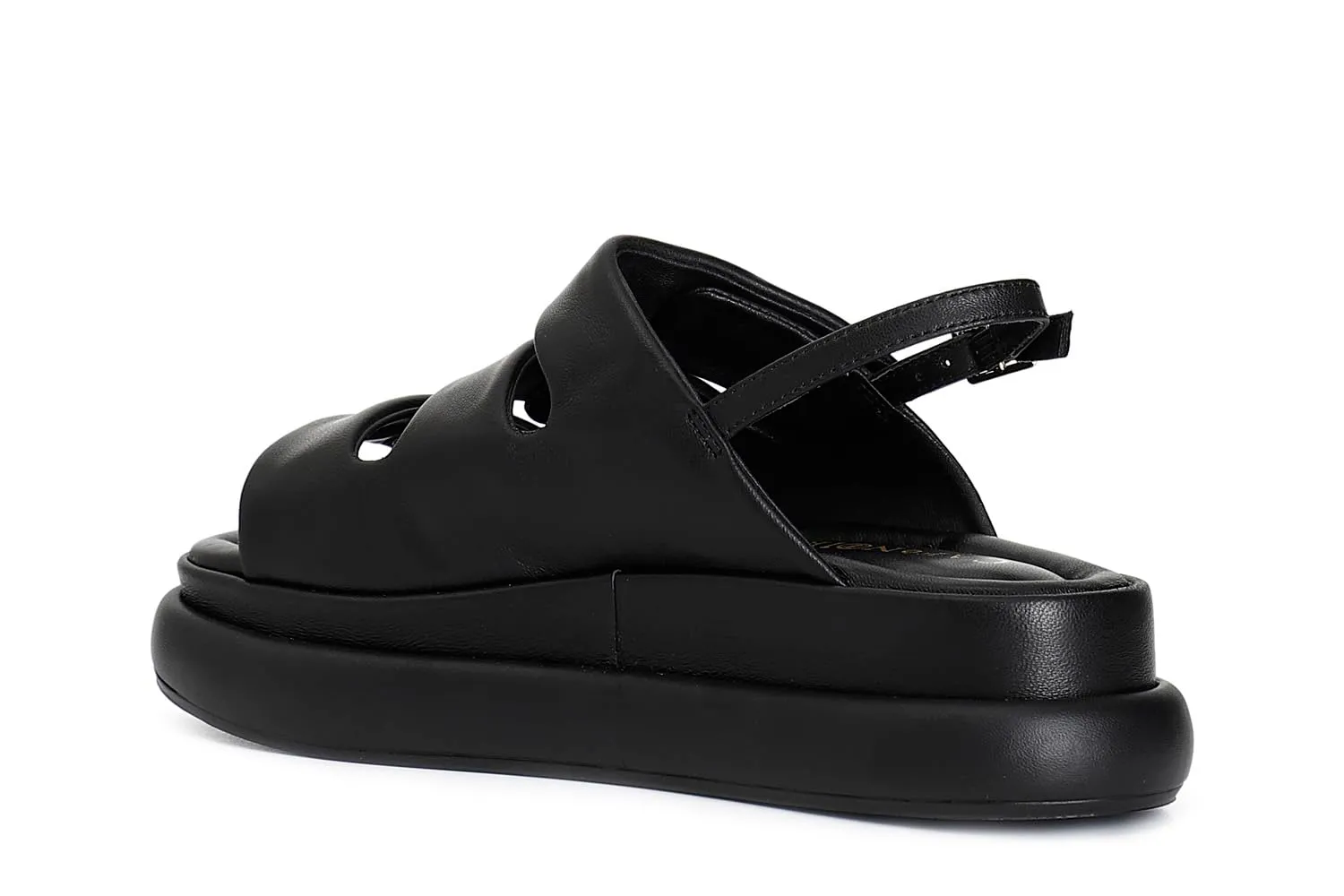 CafèNoir Sandali Pelle Bottoni Donna Nero 39 con strappo