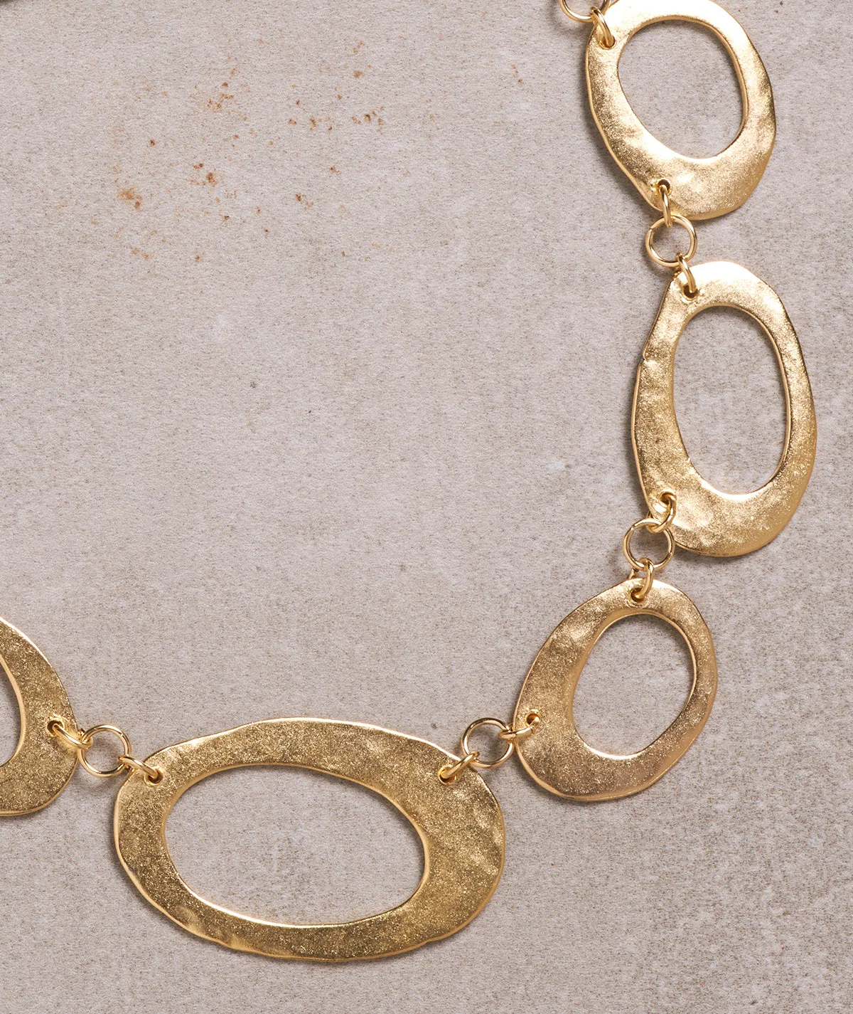 Figus Zen collana corta oro pietre bilanciate