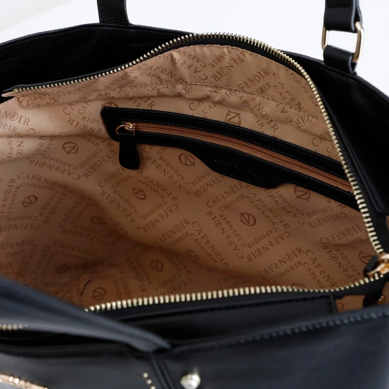 CafèNoir Shopping Cabochon Nera Borsa Rivetti
