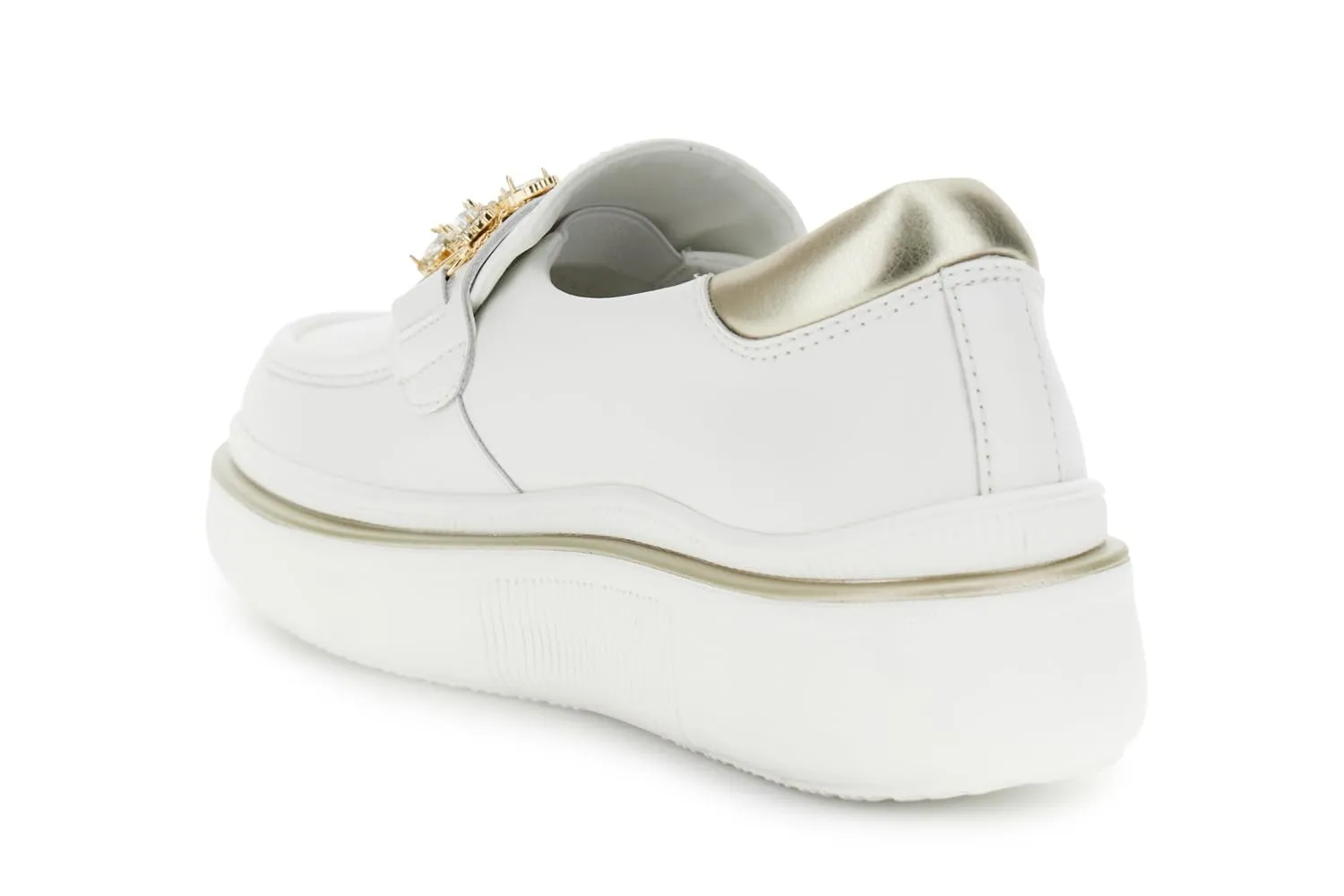 CafèNoir sneakers pelle bianca donna