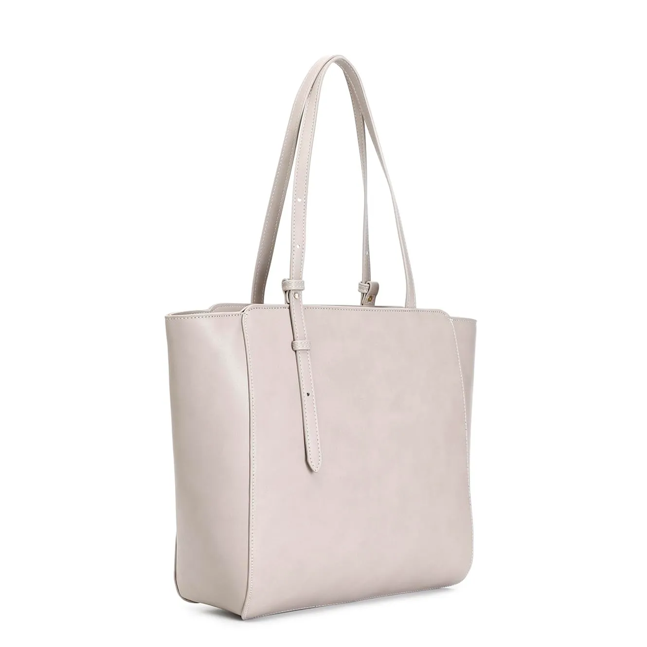 CafèNoir shopping logo embossed taupe rigida zip