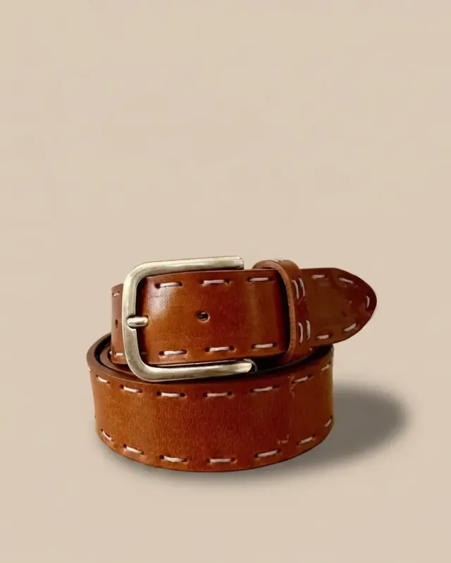 Figus cintura uomo classica marrone cuoio 95-110