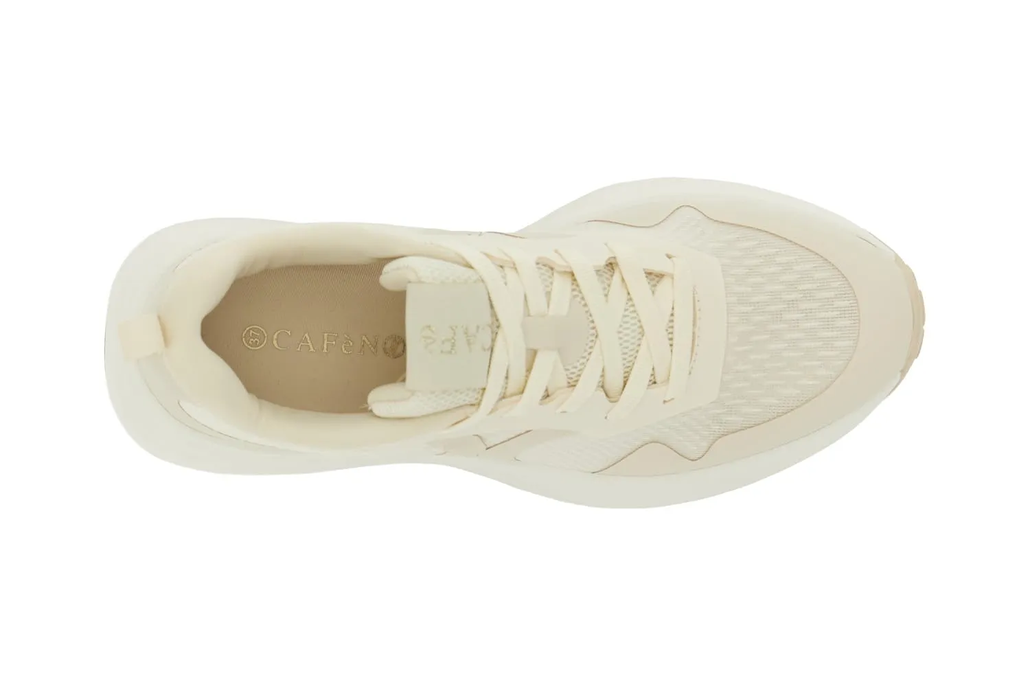 CafèNoir Sneakers in Tessuto Donna Bianco Cipria 36 EU