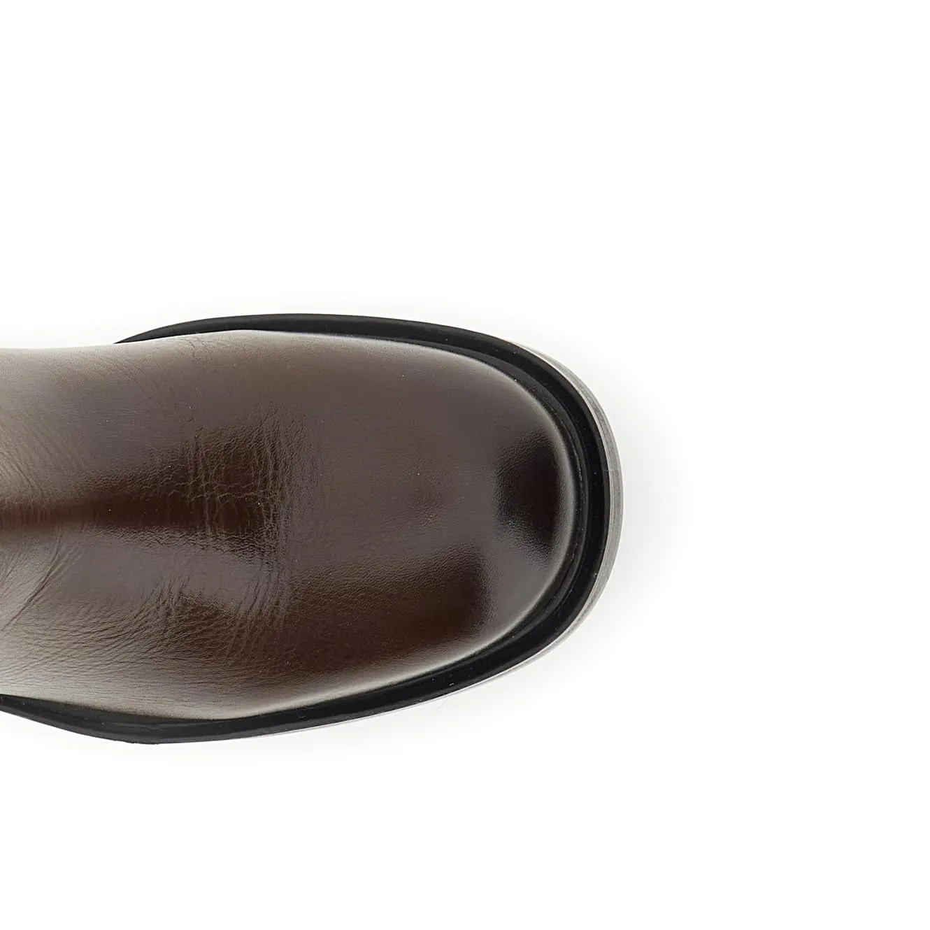 CafèNoir Stivali Pelle Elastici Testa di Moro
