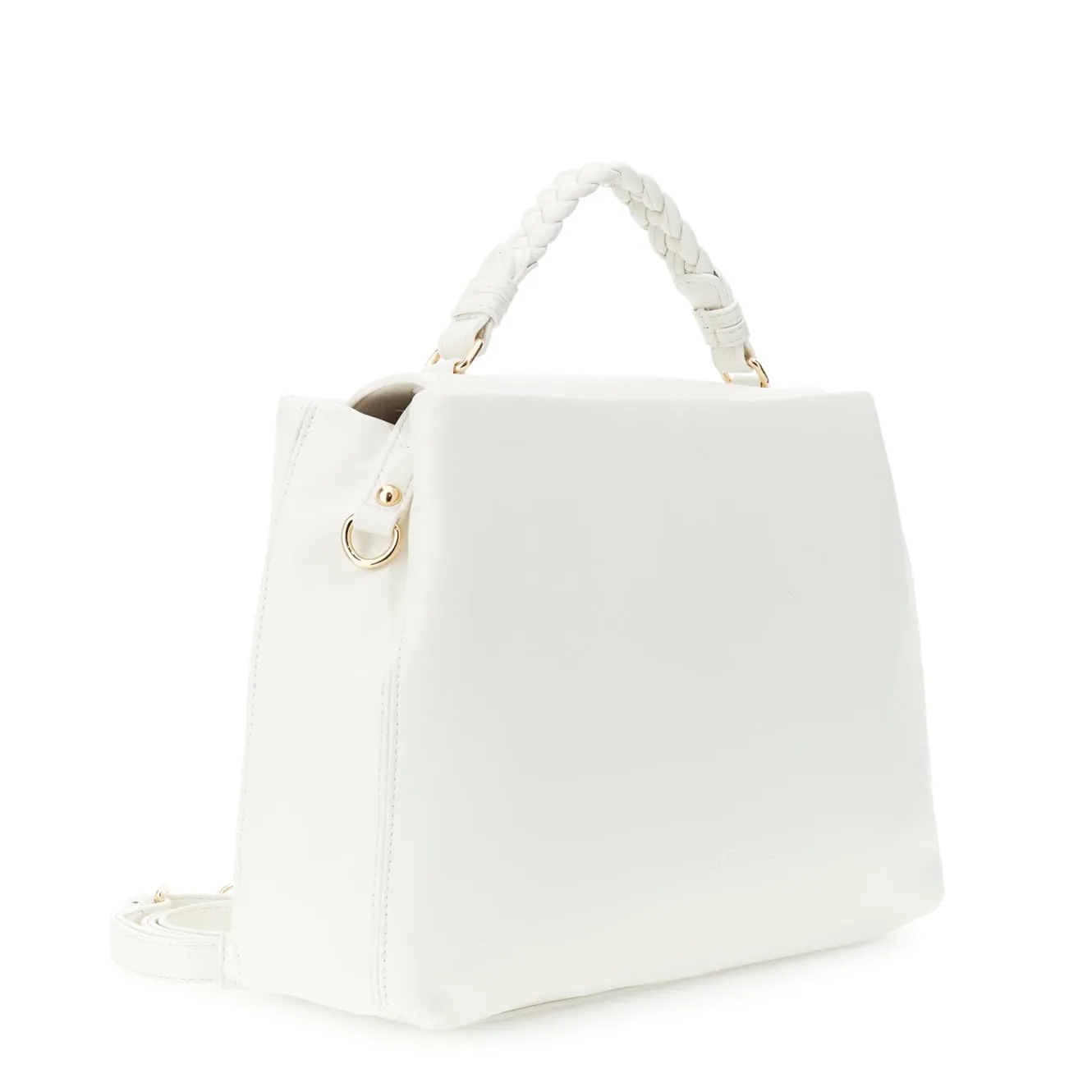 CafèNoir Borsa Mano Intrecciata Tracolla Bianca