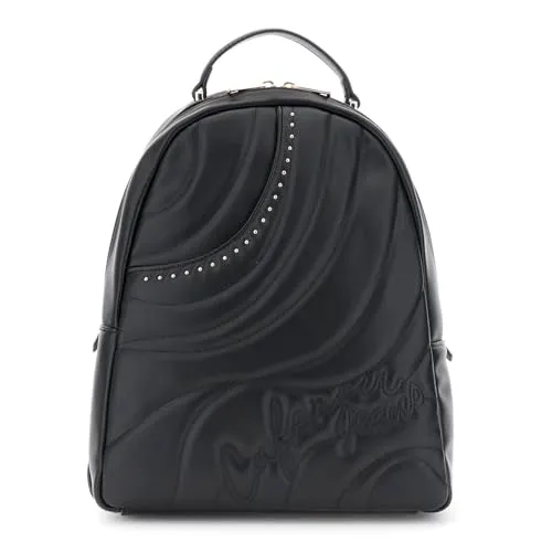 CafèNoir Zaino Trapuntatura Onde Nero Onesize Urban