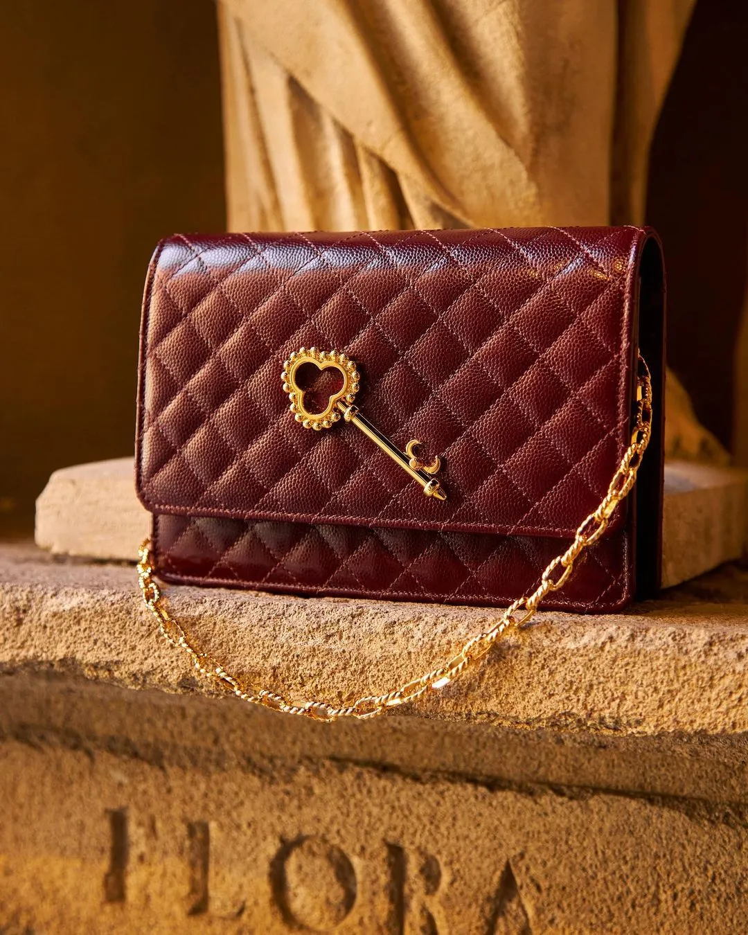 Cardinal Milano 001 catena borsa rame dorato