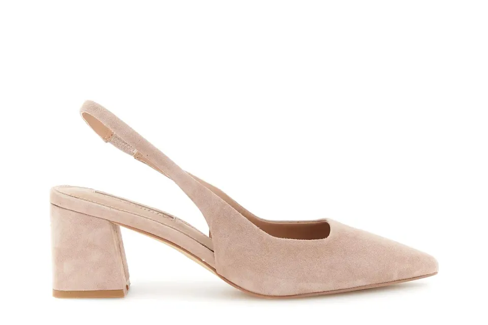 CafèNoir Décolleté Slingback in Camoscio Tacco 5 cm Punta