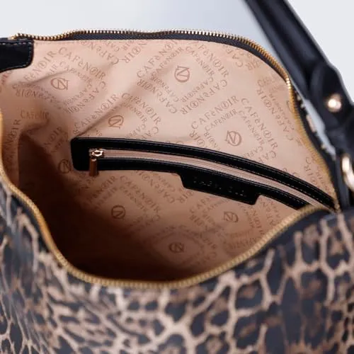 CafèNoir Sacca Leopardo Animalier Borsa Morbida