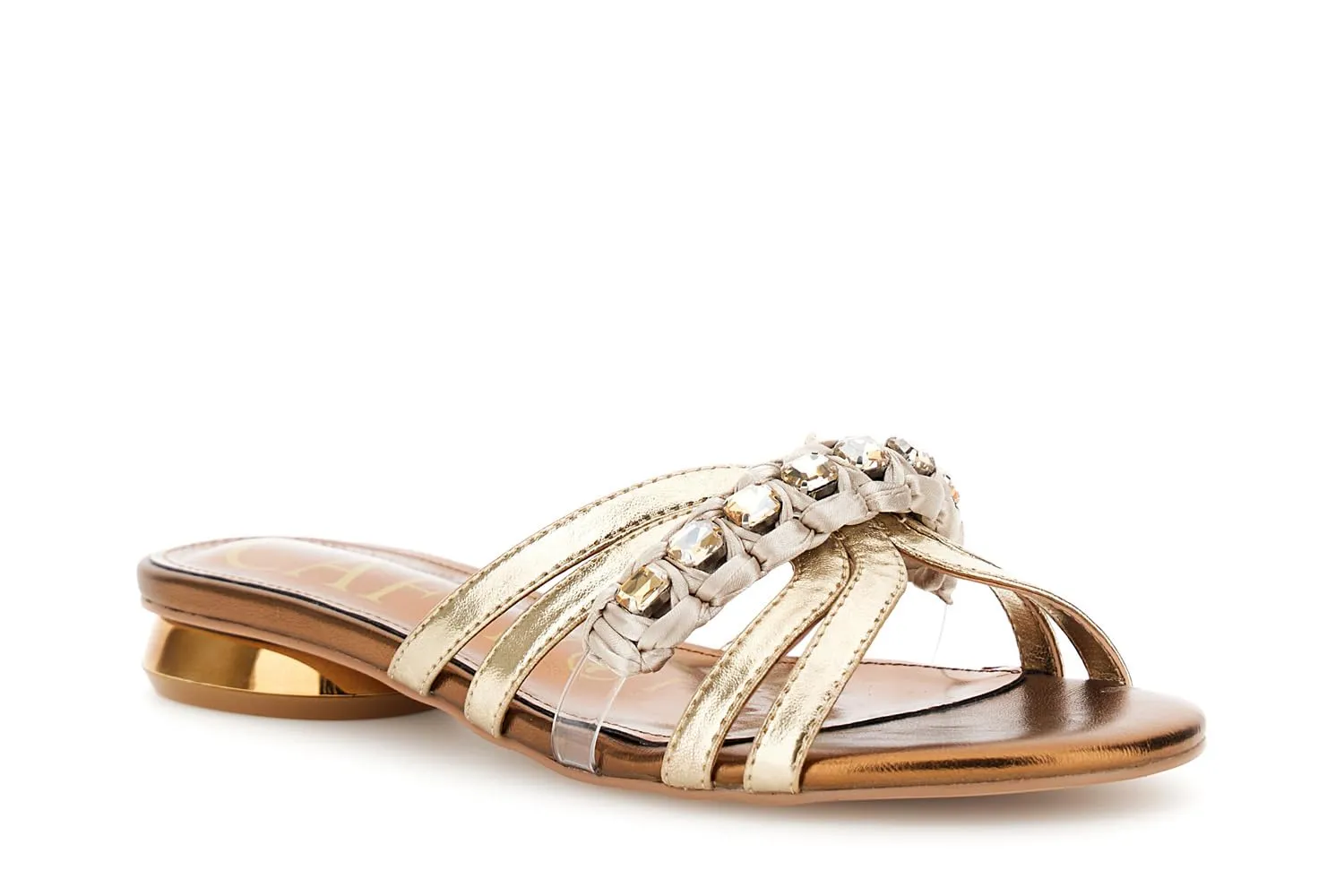 CafèNoir ciabatta donna laminata strass taglia 38 EU