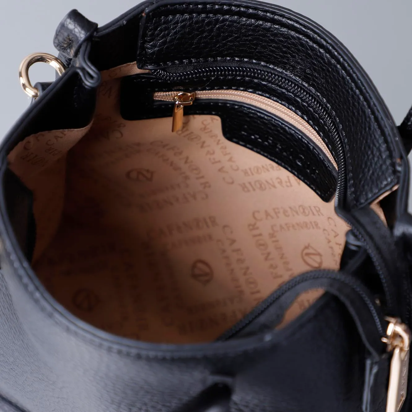 CafèNoir Mini Tote Tubolari Borsa Nera