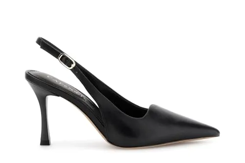 CafèNoir Slingback Nappa Décolleté Nero Tacco 8,5 cm 39 EU