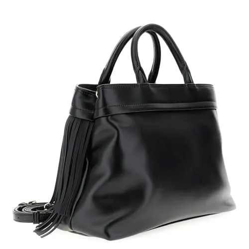 CafèNoir Frange Logo tote nera con tracolla