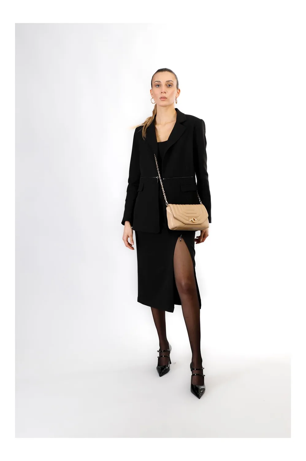 CafèNoir Tracolla Trapuntata Borsa Nude Rombi